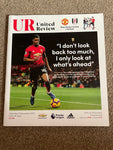 Manchester United - United Review v Fulham Premier League Programme