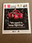 Manchester United - United Review v Burnley Premier League Programme